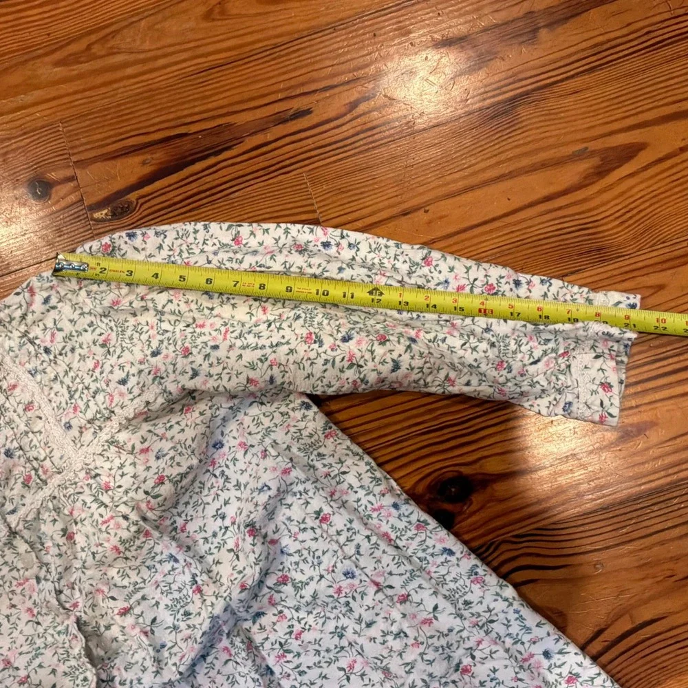 Ashley Taylor Floral Cotton Flannel Nightgown Plus 1X Cottagecore Prairie Modest